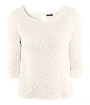 Pull en maille blanche