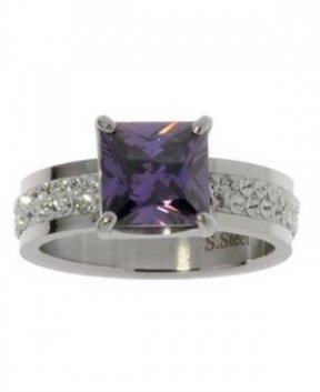 Bague Swarovski en acier 