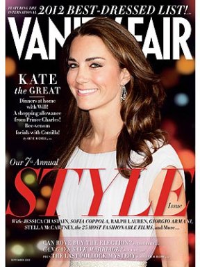 Kate Middleton en couverture de Vanity Fair