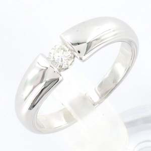 Bague solitaire en or blanc et diamant gemme-les-bijoux.com