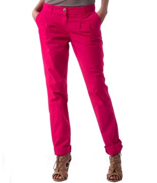Pantalon chino couleur fuchsia collection Promod printemps-été 2011