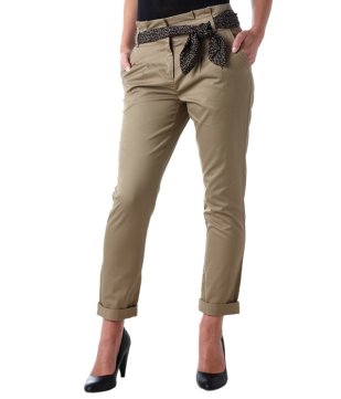 Promod pantalon carrot 7/8 beige collection automne hiver 2011/2012