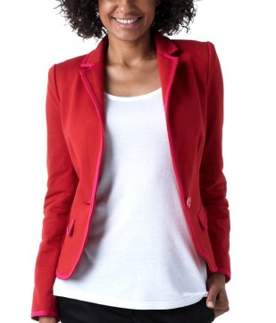 Veste Promod rouge vermillon style british Tendance automne Hiver 2012