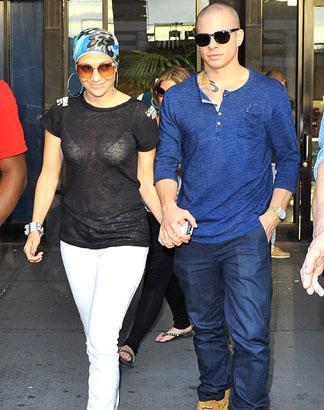 Jennifer Lopez et Casper Smart à New York