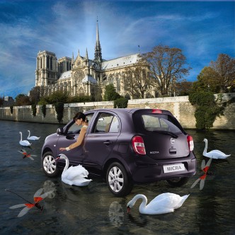 La nouvelle Nissan Micra Lolita Lempicka noire cassis