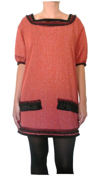 Long pull en maille corail