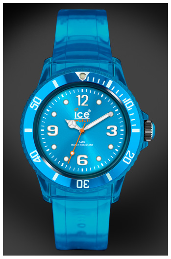 Montre bleu turquoise collection Ice Jelly de Ice watch printemps-été 2011