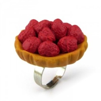 Bague « Tarte aux Fraises »
