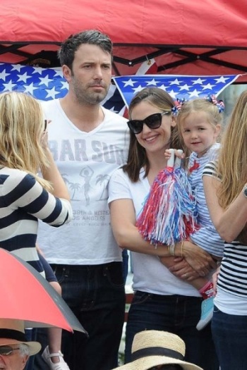 La famille Ben Affleck et Jennifer Garner au 4 juillet