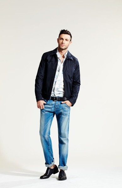 Ensemble fantaisie blouson, chemise et jean IKKS printemps-été homme 2011