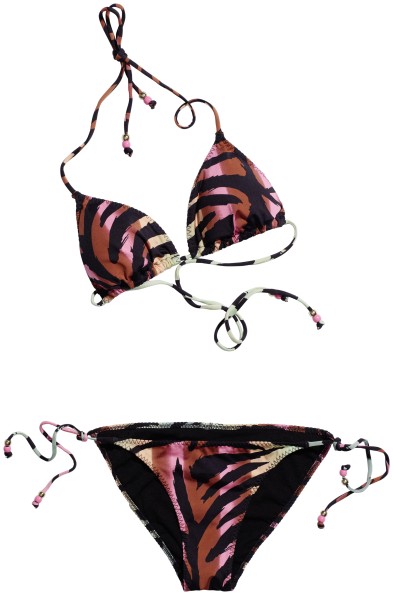 Bikini H&M été 2011 imprimé sauvage multicolor