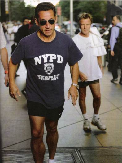 Sarkozy aux States avec ses Aviator