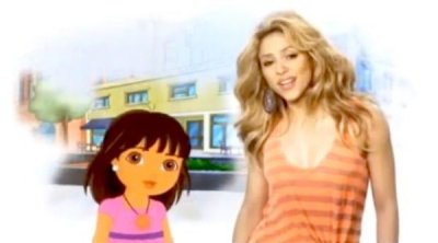 Shakira aux côtés de Dora l'exploratrice le temps d'une chanson