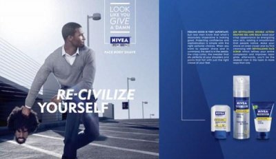 L’affiche publicitaire de Nivea For men 