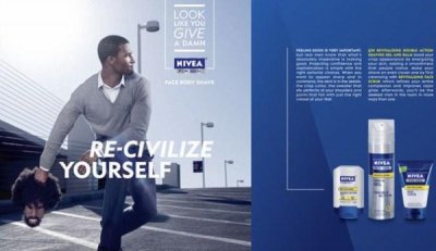 L'affiche publicitaire de Nivea For men 
