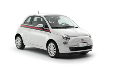 Version blanche de la Fiat 500 Gucci