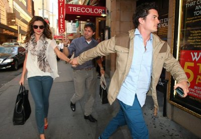 Miranda Kerr et Orlando Bloom, en amoureux à Broadway