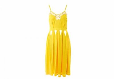 Robe jaune de la collection Sophia Kokosalaki + Asos