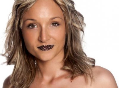 Tatouage temporaire pour les lèvres French Lips à motif panthère
