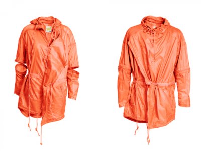 Parka orange personnalisable collection printemps-été femme homme H&M Fashion against AIDS 2011