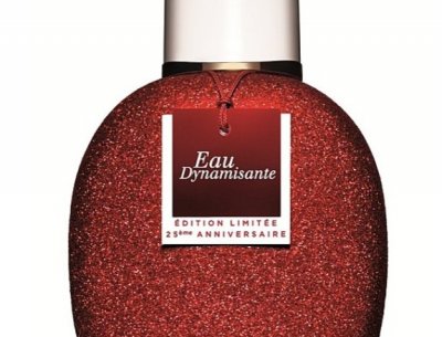  « Eau Dynamisante » de Clarins en paillettes