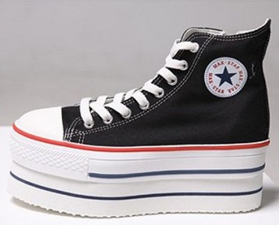 Converse plateforme compensées noires 2011