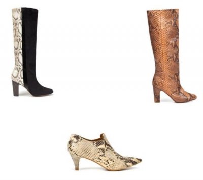 La collection de bottes en python de Zara pour compléter notre collection