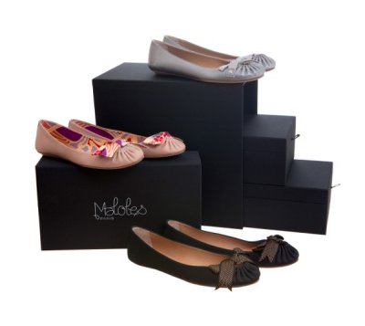 Trois ballerines Zoe en édition limitée Maloles : collection femme Printemps-été 2011