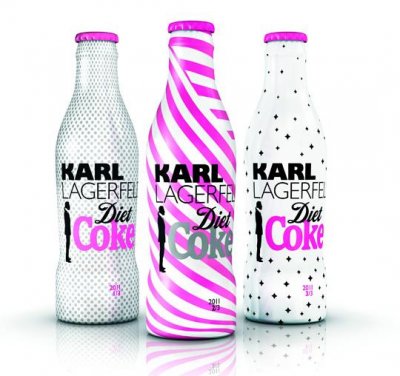 Bouteille Coca-Cola Light diet par Karl Lagerfeld 2011