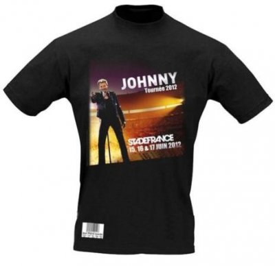 Le tee-shirt Johnny Hallyday pour assister au concert
