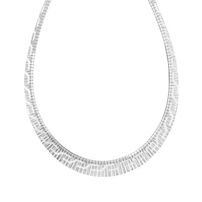 Collier maille argent avec effet diamant Maty Collection 2011