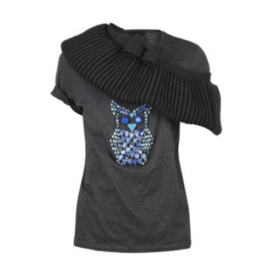 Le pull-over de la collection Burberry Prorsum avec un hibou glitter sur le devant