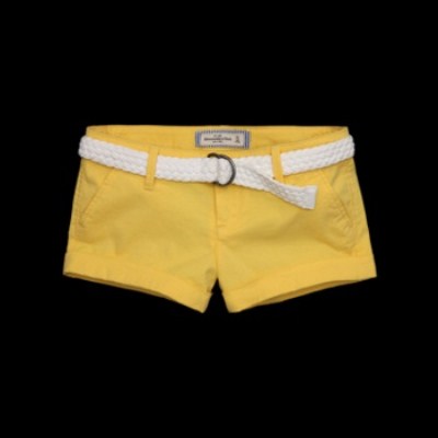 Short Tara jaune Abercrombie & Fitch