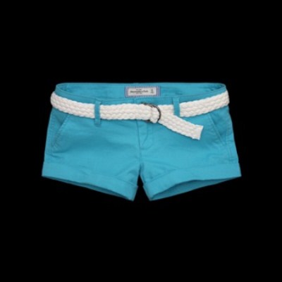 Short Hailey bleu turquoise Abercrombie & Fitch