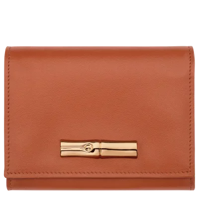 Portefeuille compact Le Roseau (couleur Ecorce) - Longchamp