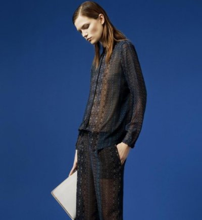 Un pantalon tissu de gaze Zara : collection Printemps-Été 2012