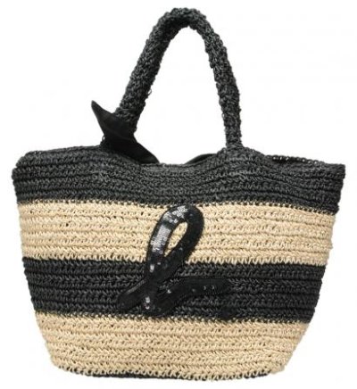 Sac de plage duo noir et blanc Agnès B Collection Printemps été 2011