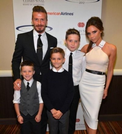 Un portrait de la famille Beckham au Sports Spectacular
