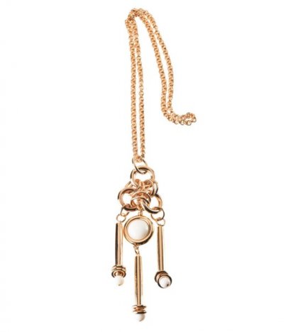 Collier de chaîne en métal collection accessoires bijoux H&M printemps-été 2011