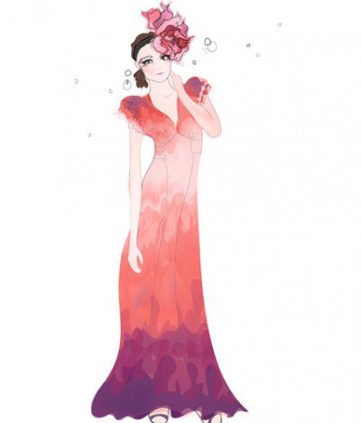 Robe dessinée par Lily Allen Lucy in Disguise printemps été 2011