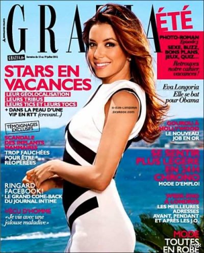 Eva Longoria, en couverture de Grazia France