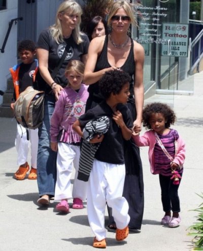 Heidi Klum : une mère célibataire mais entourée de ses enfants