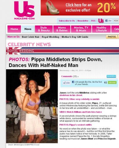 Pippa Middleton : la prétendue photo nue !