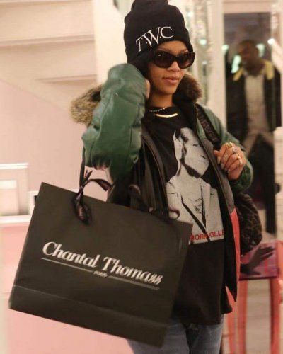 Rihanna, shopping lingerie à Paris