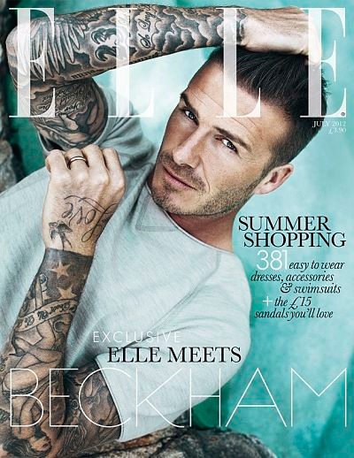 ELLE immortalise David Beckham