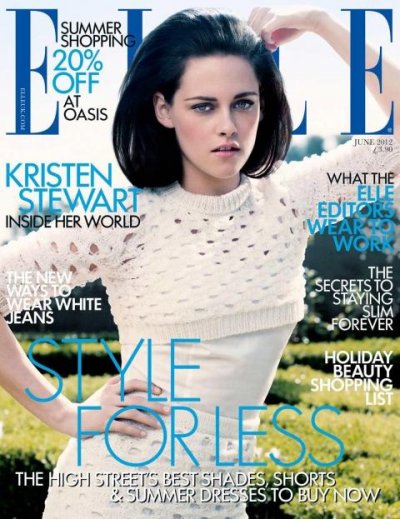 Kristen Stewart en couverture du magazine ELLE UK