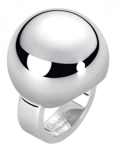 Bague argent massif Pleine Lune par Christofle