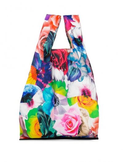 Sac en tissus a fleurs Jil Sander Market Bag 2011