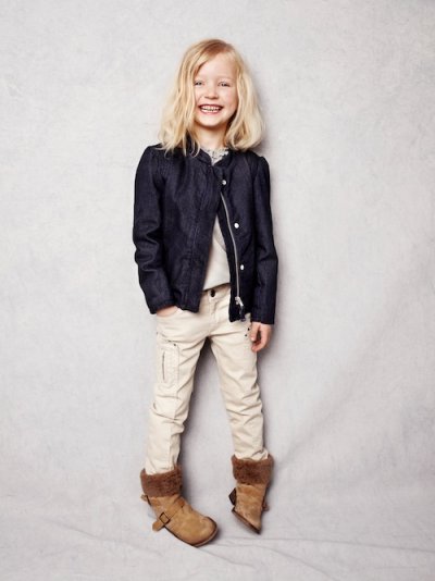 Le blouson style motard de la colletion enfant La Redoute par Vanessa Bruno 