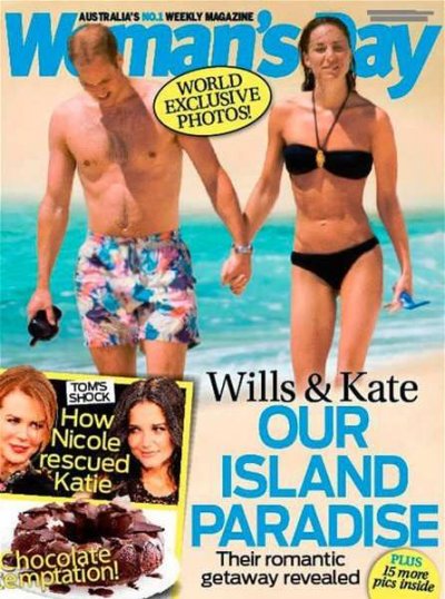 William et Kate, en couverture de Woman’s Day magazine